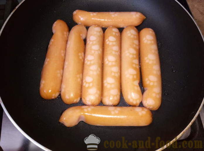 Hot dog delicioase cu cârnați și legume - cum să facă un hot dog la domiciliu, pas cu pas reteta fotografii