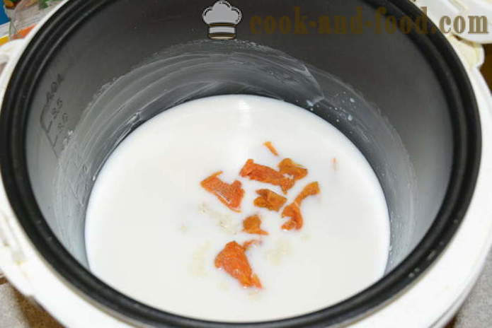 Terci de orez delicios cu lapte în multivarka - cum să fiarbă orez terci de lapte, un pas cu pas reteta fotografii