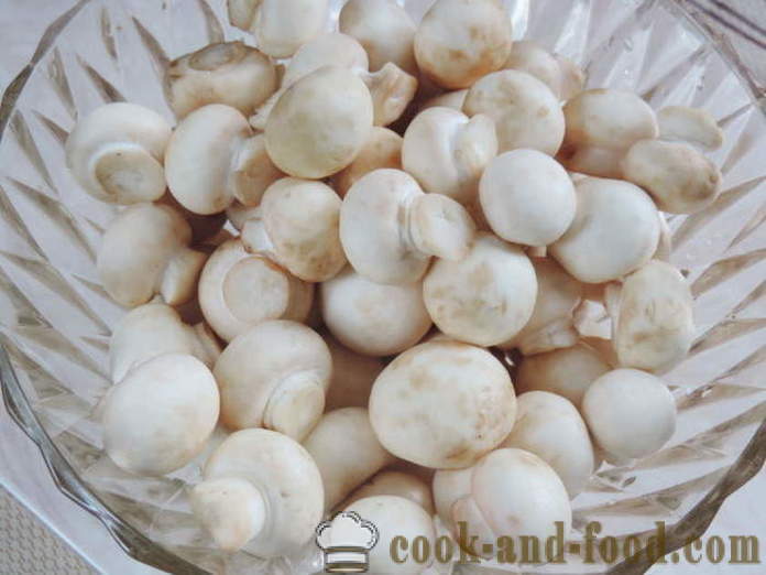 Ciuperci marinate repede - cum de a găti ciuperci murate la domiciliu, pas cu pas reteta fotografii