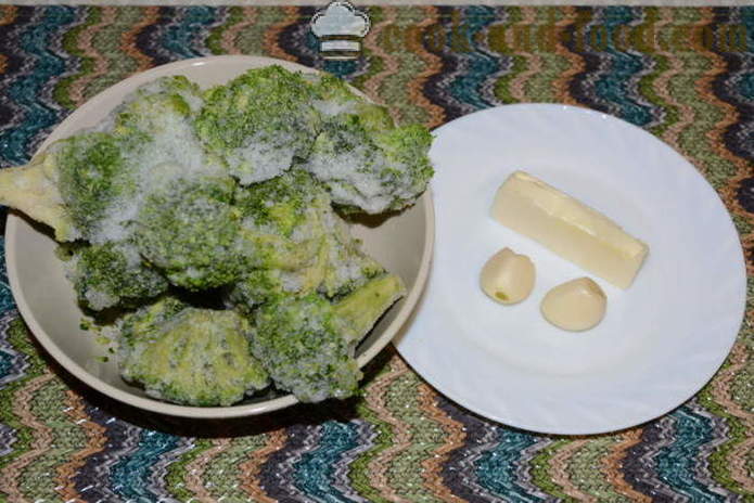 Piure de legume delicioase din broccoli congelate - cum să gătească piure de broccoli, un pas cu pas reteta fotografii
