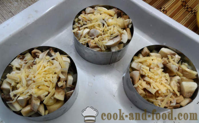 Chiftelele produse de patiserie in cuptor la cuptor cu ciuperci si sos - cum să gătească chiftelutele suculent în cuptor, cu un pas cu pas reteta fotografii