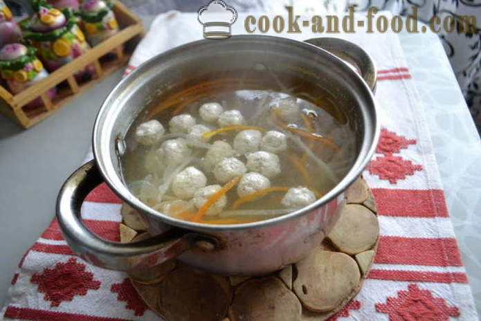 Supa coreeană cu tăiței și chiftele - Cum de a găti reteta supa coreeană cu fotografii poshagovіy