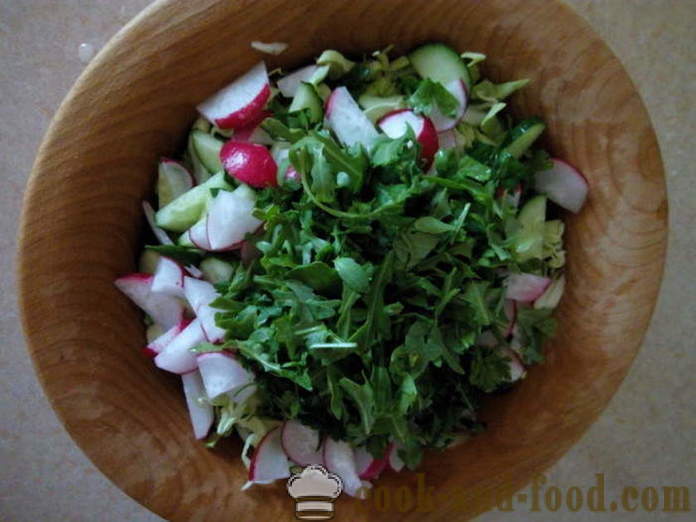 Salata mai delicioase cu rucola și legume - cum să pregătească o salata de rucola, pas cu pas reteta fotografii