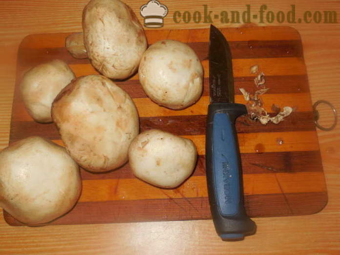 Ciuperci prajite intr-o tigaie se prăjește - ca ciupercile din făină, un pas cu pas reteta fotografii