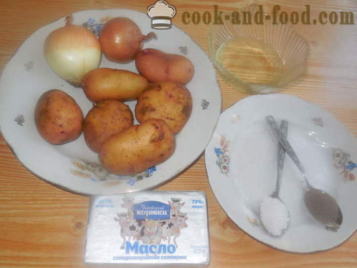 Găluște cu cartofi fara carne si ceapa prime - cum să gătească găluște cu cartofi cruzi, un pas cu pas reteta fotografii