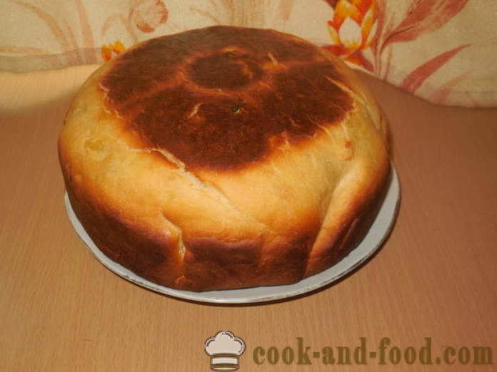 Simplu tort multivarka Paste cu smântână și lapte topit - cum se coace un tort în multivarka, pas cu pas tort reteta simpla si fotografie