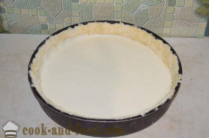 Prăjitură cu brânză țarul cu cremă de brânză în cuptor - cum să gătească un aluat placinta cu branza, un pas cu pas reteta fotografii