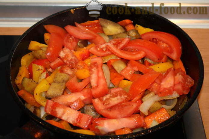 Arderea salata de legume fierbinte cu vinete - cum să gătească o salată de legume fierbinte, reteta poshagovіy cu o fotografie