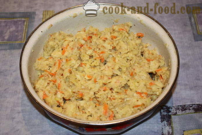 Chiftele de cartofi cu ceapa si morcovi - cum să gătească o cartofi chiftele de cartofi fierti, cu un pas cu pas reteta fotografii