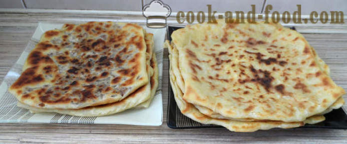 Gozleme pâine turcească cu carne sau branza, verde si cartofi - cum să gătească chifle turcești, un pas cu pas reteta fotografii