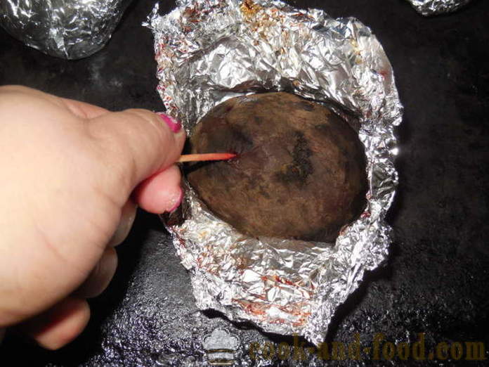 Sfecla coapte in folie de aluminiu pentru o salata - cum se coace sfecla în întregul cuptor, un pas cu pas reteta fotografii