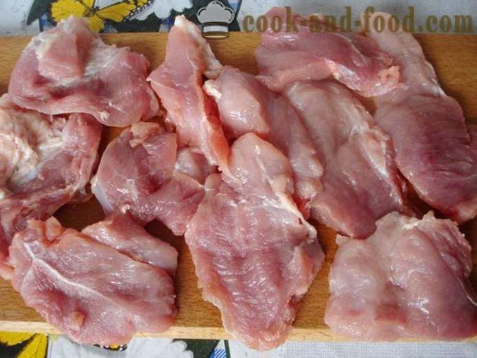 Cotletul de porc suculent în aluat - cum să faci un cotlet de porc moale și suculentă în tigaie, un pas cu pas reteta fotografii