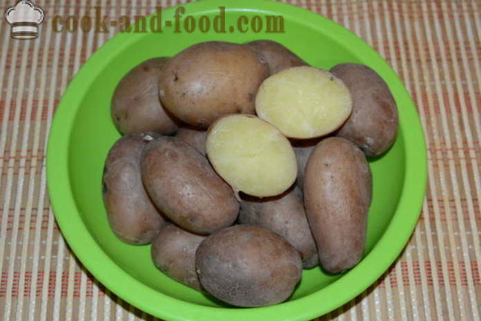 Cartofi fierti in coaja pentru o salata - cum să gătească cartofii în pieile lor într-o cratiță, cu un pas cu pas reteta fotografii