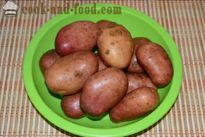 Cartofi fierti in coaja pentru o salata - cum să gătească cartofii în pieile lor într-o cratiță, cu un pas cu pas reteta fotografii
