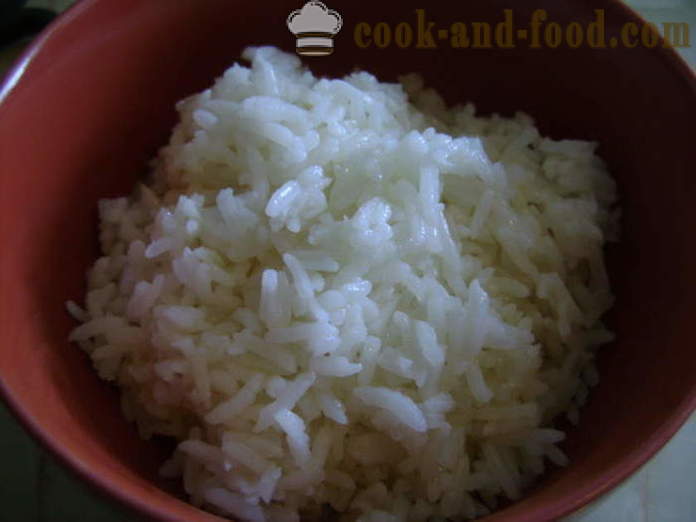 Delicious garnitura de orez sfărâmicios - cum să gătească garnitura de orez crocant în limba chineză, un pas cu pas reteta fotografii