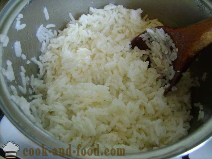 Delicious garnitura de orez sfărâmicios - cum să gătească garnitura de orez crocant în limba chineză, un pas cu pas reteta fotografii