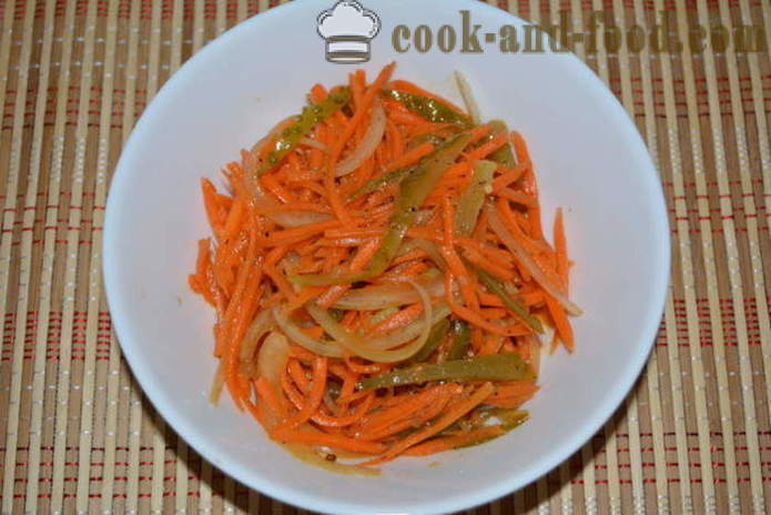 O salata de simplu, cu morcov coreeană și castravete - cum de a găti salata coreeană de morcovi și castraveți, cu un pas cu pas reteta fotografii
