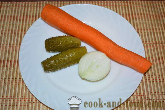 O salata de simplu, cu morcov coreeană și castravete - cum de a găti salata coreeană de morcovi și castraveți, cu un pas cu pas reteta fotografii