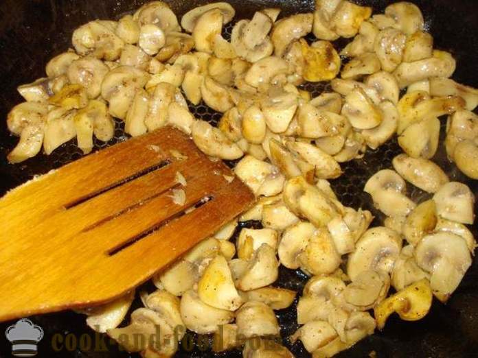 Ciuperci proaspete prăjite într-o tigaie - cum de a găti ciuperci prăjite, un pas cu pas fotografii reteta