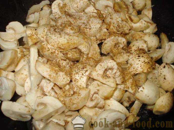 Ciuperci proaspete prăjite într-o tigaie - cum de a găti ciuperci prăjite, un pas cu pas fotografii reteta