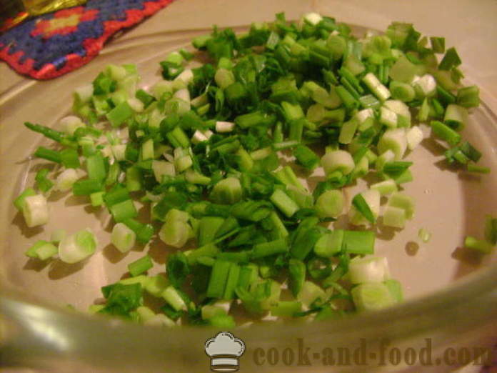 Salată: castraveți, ouă, arpagic si maioneza - modul de a face salata de castraveti cu maioneza, un pas cu pas reteta fotografii