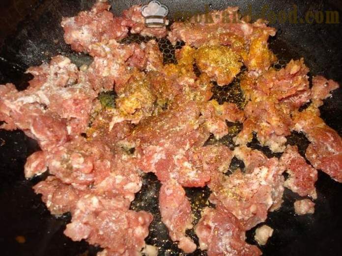 Paste nautică cu carne de vită - cum să gătească paste nautică cu carne tocată, un pas cu pas reteta fotografii