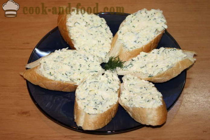 Aperitiv evreiesc de brânză topită cu usturoi - cum să facă aperitiv evreiesc cu usturoi, un pas cu pas reteta fotografii