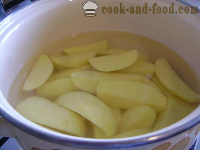 Piure de cartofi cu lapte - cum să gătească piure de cartofi, un pas cu pas reteta fotografii