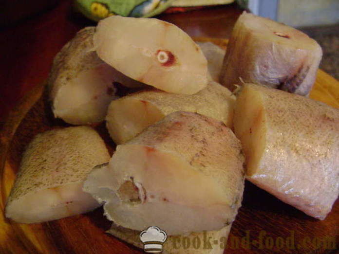 O brotoly reteta delicioasa înăbușită cu ceapă și legume - gătit pește brotola sub maioneza, un pas cu pas fotografii rețetă