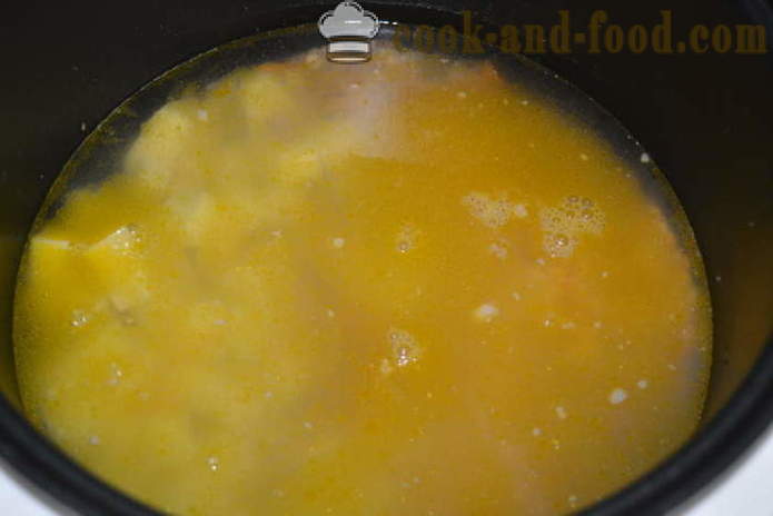 Supa de mazare cu carne - cum de a găti supă de mazăre în multivarka rapid, pas cu pas reteta fotografii