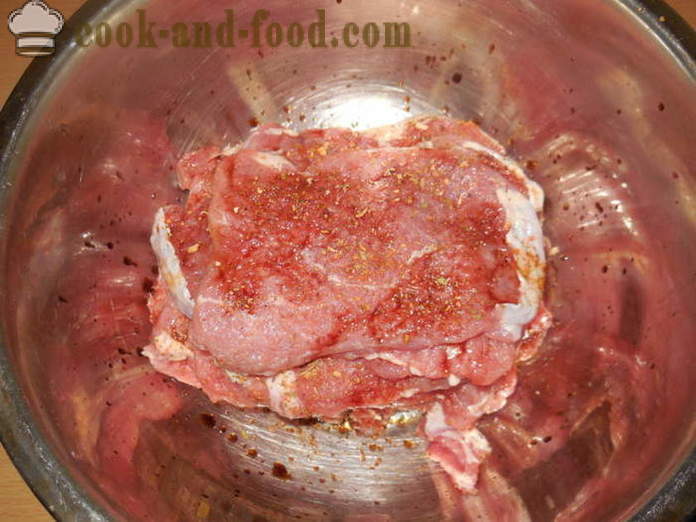 Sarmale umplute în cuptor - modul de a găti rulouri de carne pe frigarui, un pas cu pas fotografii reteta