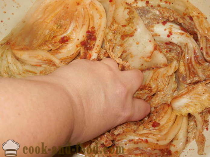 Kimchi varză chineză în coreeană - modul de a face kimchi la domiciliu, pas cu pas reteta fotografii