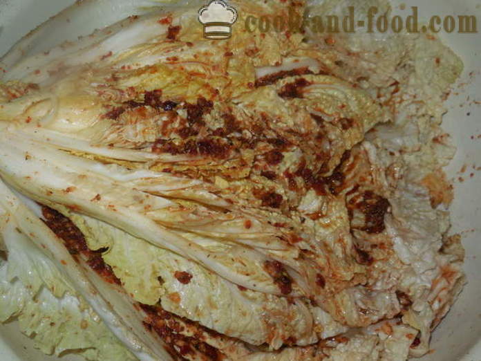 Kimchi varză chineză în coreeană - modul de a face kimchi la domiciliu, pas cu pas reteta fotografii