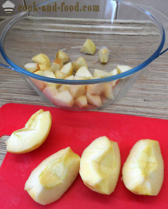 Apple a mousse cu gelatina - modul de a face piure de mere la domiciliu, pas cu pas reteta fotografii