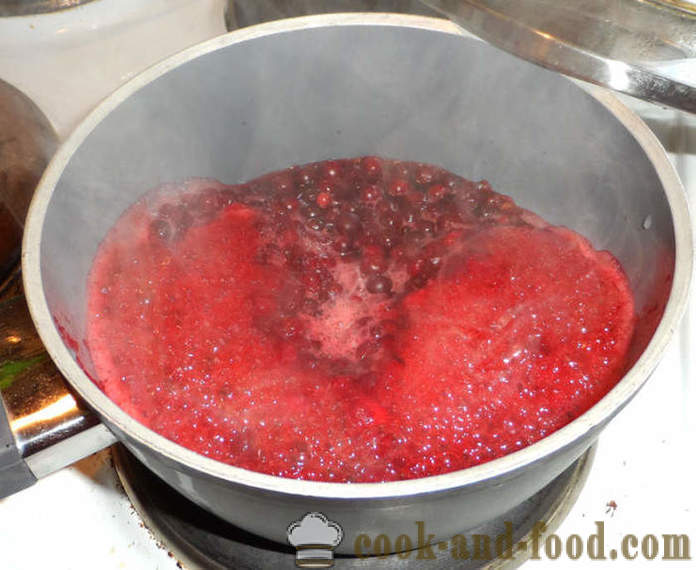 Jeleu de afine Delicious - modul de a face jeleu de afine cu gelatină, un pas cu pas reteta fotografii