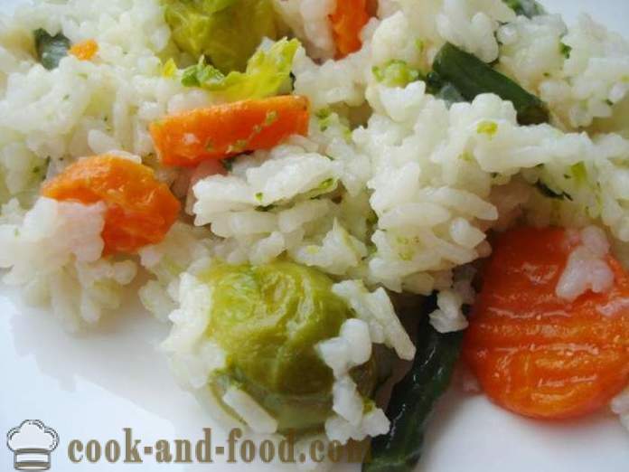 Orez cu legume în multivarka - modul de a găti orez cu legume în multivarka, pas cu pas reteta fotografii