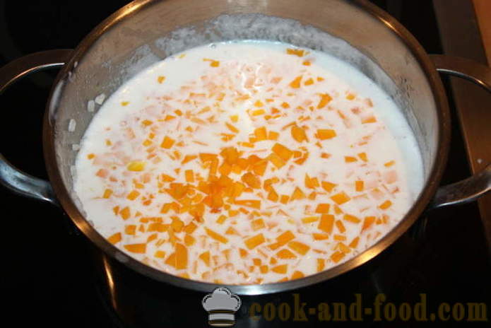 Terci de orez cu dovleac pe lapte - modul de a găti terci de orez cu dovleac pe o farfurie, cu un pas cu pas reteta fotografii