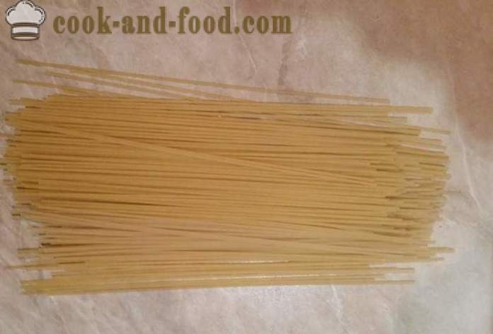 Cum de a găti spaghete în tigaie - un pas cu pas reteta fotografii