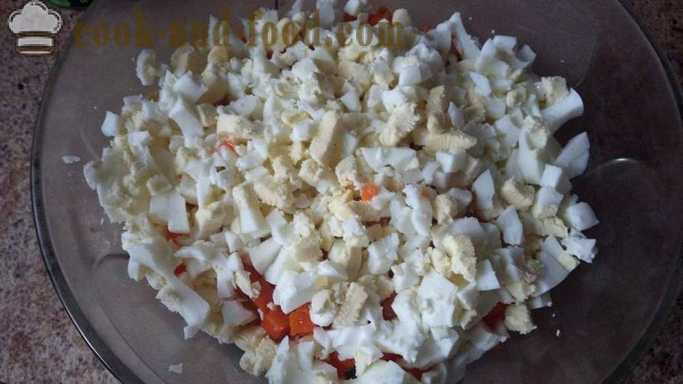 Salata de ton cu pește ouă și cartofi - cum să pregătească o salata de conserve de ton, pas cu pas reteta fotografii
