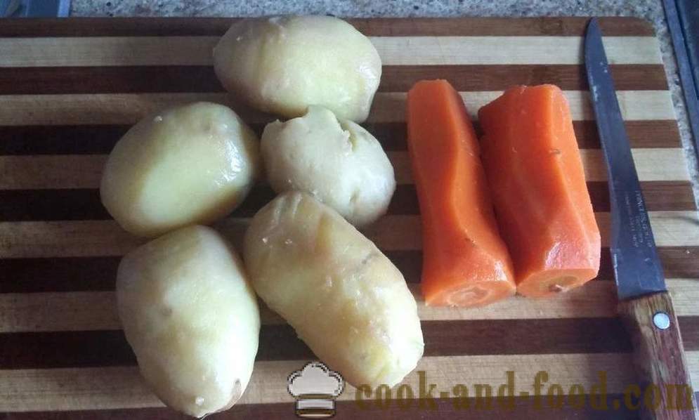 Salata de ton cu pește ouă și cartofi - cum să pregătească o salata de conserve de ton, pas cu pas reteta fotografii