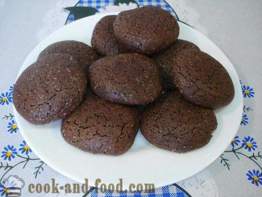 Casă cu ciocolată cookie-uri cip de cacao rapid și simplu - cum să gătească fursecuri de ciocolată la domiciliu, pas cu pas reteta fotografii