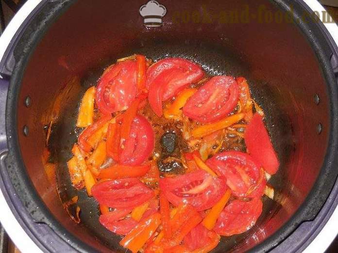 Omletă cu roșii în multivarka - cum să gătească o omletă în multivarka, pas cu pas reteta fotografii