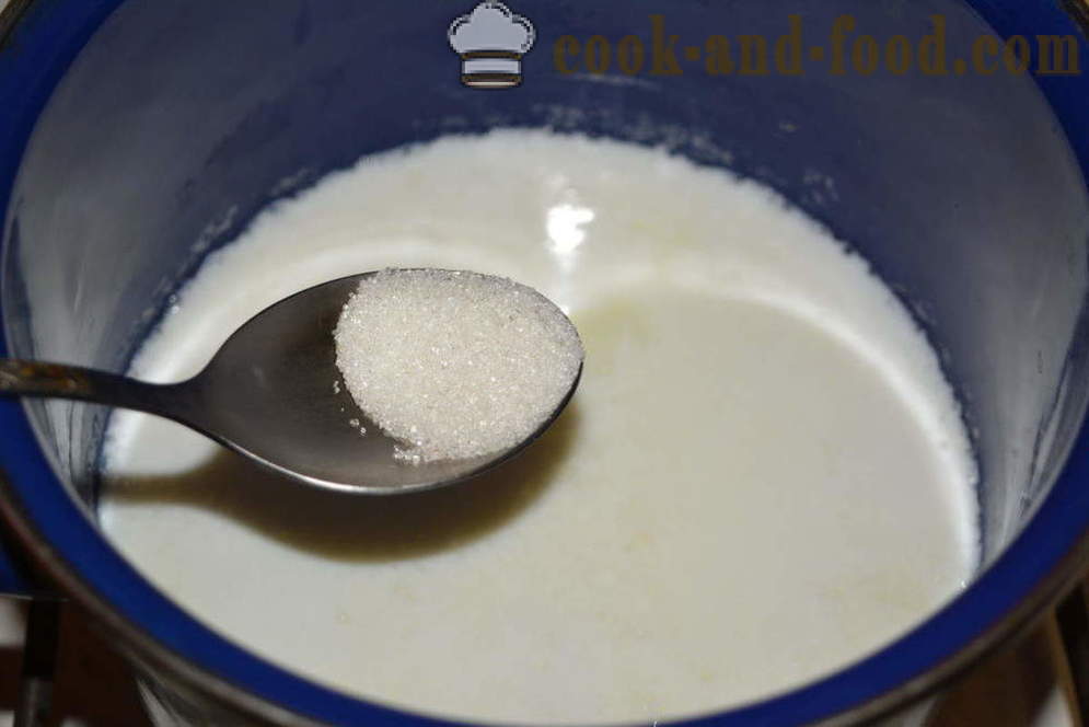 Vermicelli de lapte pentru copii - cum să Brew tăiței de lapte în tigaie, un pas cu pas reteta fotografii