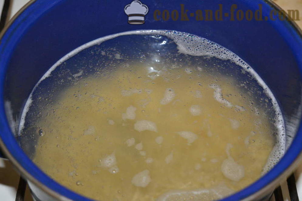 Cum să fiarbă tăiței pentru garnitura - cum să gătească paste să-l păstrați lipite împreună, pas cu pas reteta fotografii