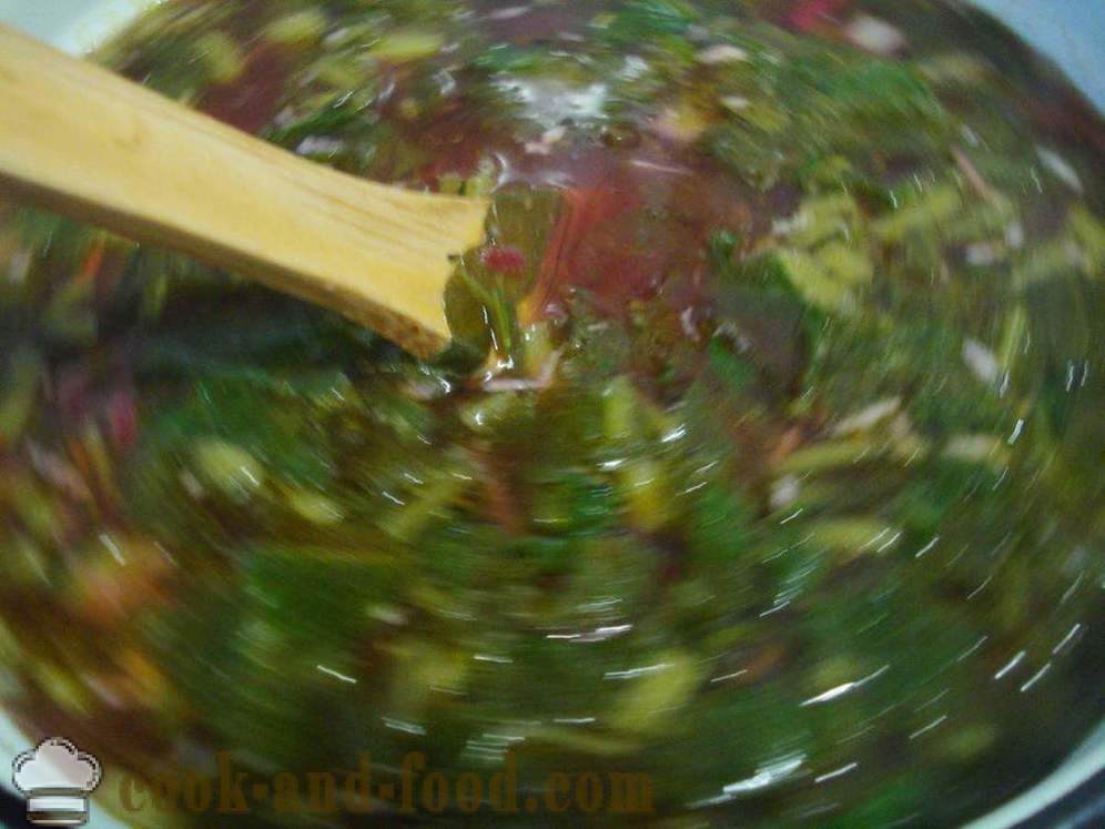 Supa de legume cu măcriș - modul de a găti supă cu măcriș, un pas cu pas reteta fotografii