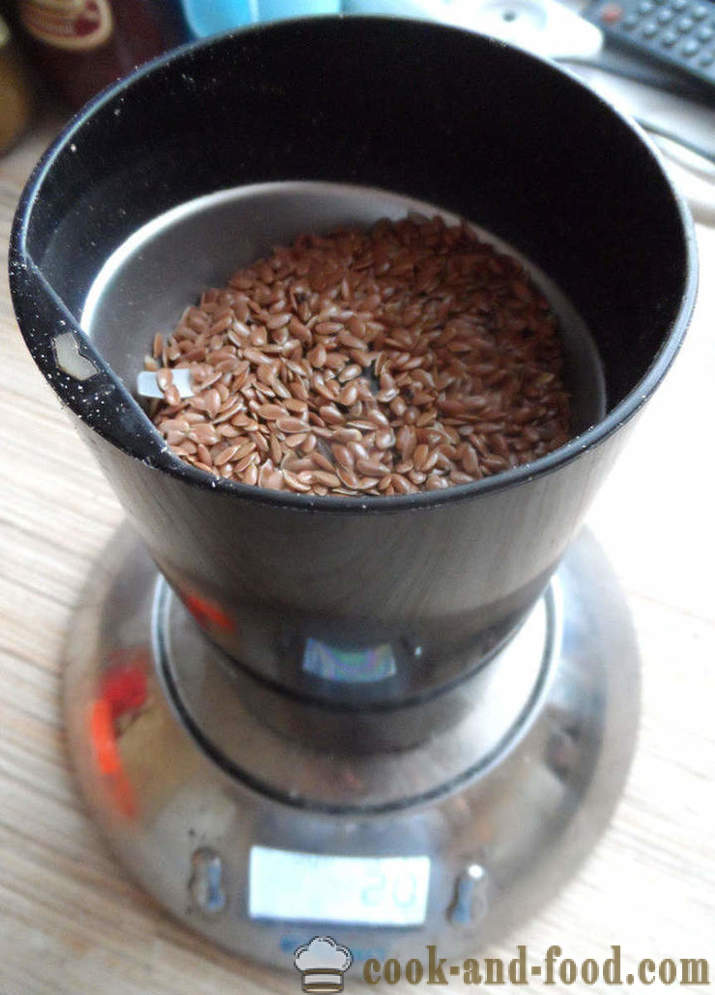 Purificarea de seminte de in - cum sa Brew semințe de in și să mănânce, reteta cu fotografie