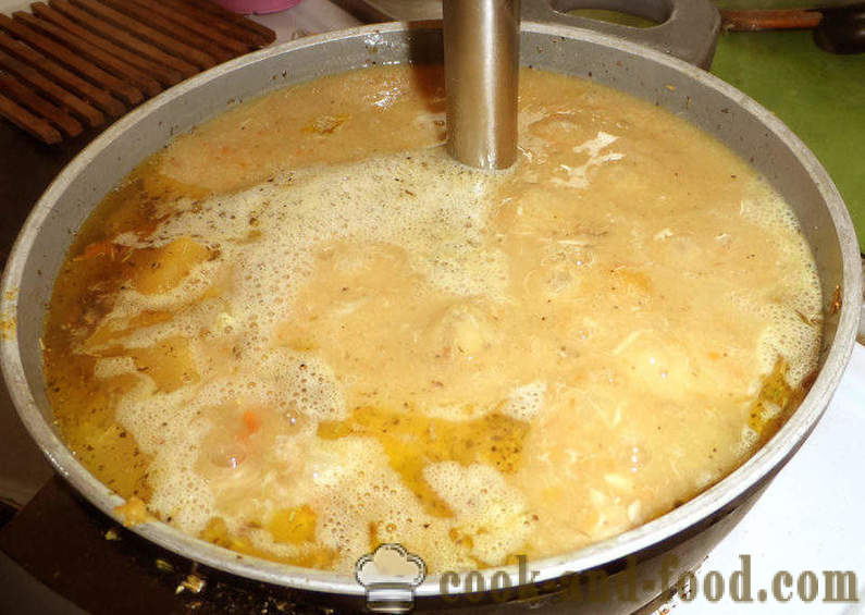 Supa de dovleac cu smântână și carne - cum de a găti o supă de dovleac delicioase cu crema, cu un pas cu pas reteta fotografii