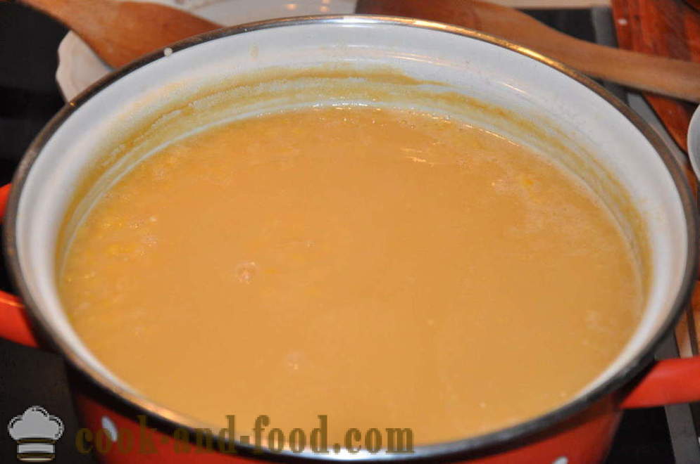 Supa de mazare delicioasa cu ceapa si bacon - cum de a găti gustos piure de mazăre, un pas cu pas reteta fotografii