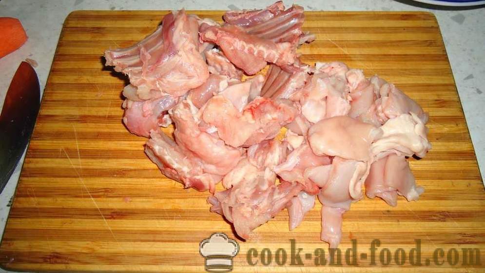 Multivarka Pilaf iepure - cum să gătească risotto cu iepure în multivarka, pas cu pas reteta fotografii