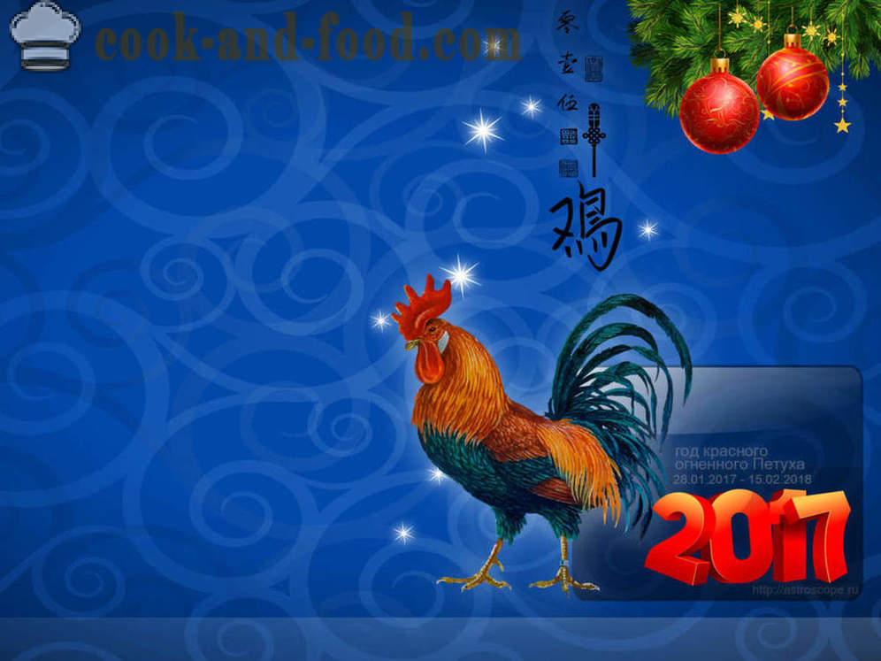 Anul Nou Imagini de fundal 2017 Rooster